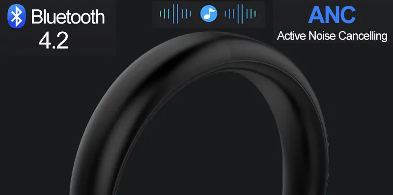 Levn активные наушники с шумоподавлением, Bluetooth наушники ANC Aptx, гарнитура для геймера, Bluetooth наушники-вкладыши, беспроводные наушники для телевизора