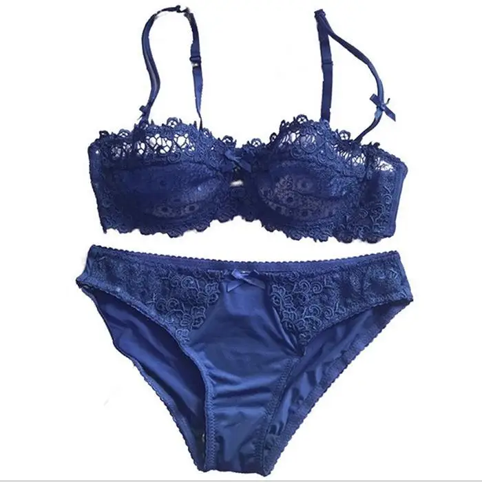 Ekouaer Новые Сексуальный Бюстгальтер Push Up Seamless Bralette на косточках белье прозрачный комплект бюстгальтера и трусиков Для женщин нижнее белье Intimates