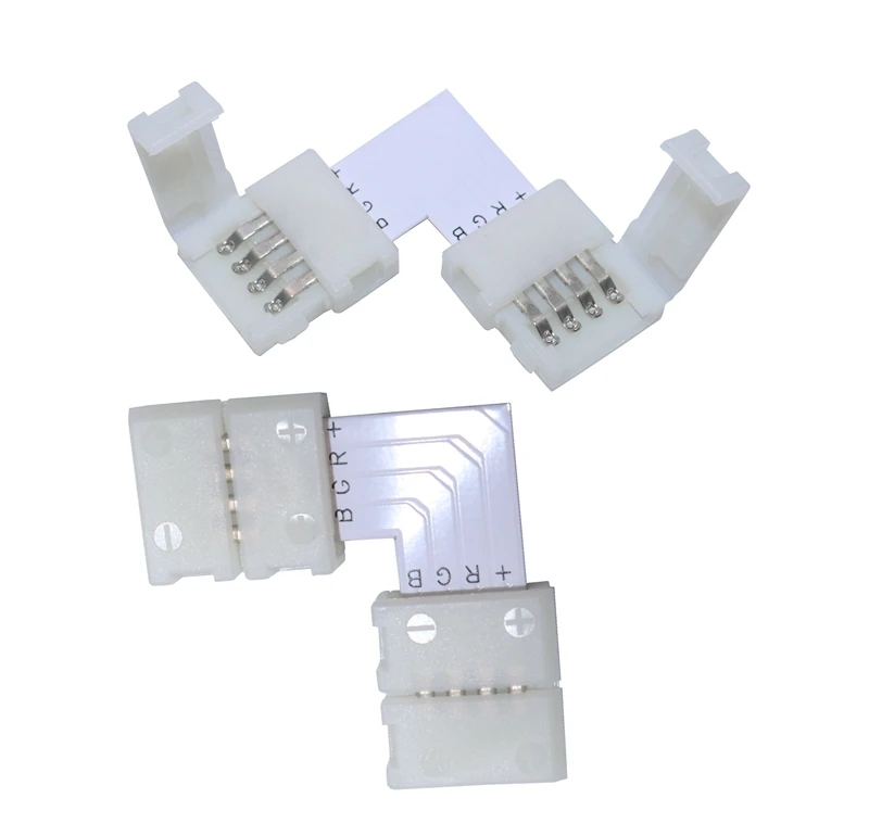 5 шт 2pin/4pin/5Pin l образный Бесконтактный светодиодный коннектор угловой правый угол