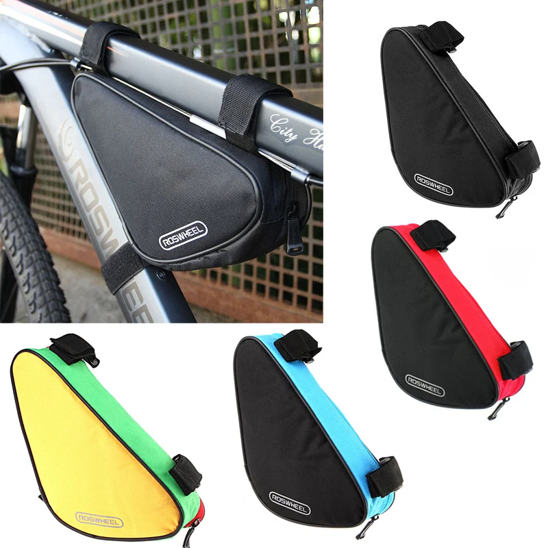 

8 Color Waterproof Roswheel 1.5L Outdoor Triangle Cycling Bicycle Front Tube Frame Bag Mountain Bike Pouch 12657