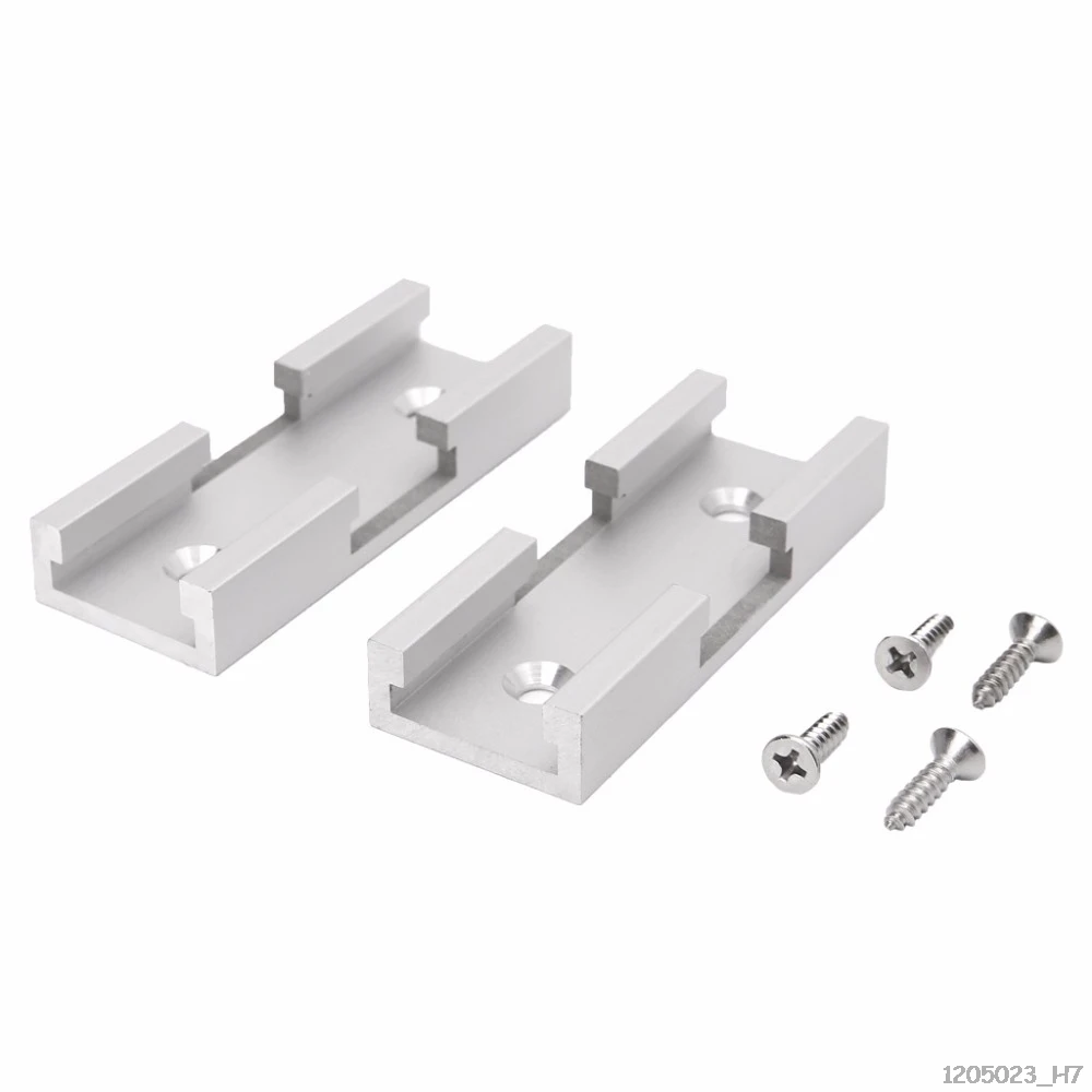 

2Pcs T-Track Intersection Kit Aluminum T-Slot Connecting Parts Woodworking Tools
