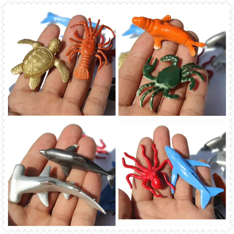 Морские организмы животные модели фигурки Набор фигурок игрушки пластик