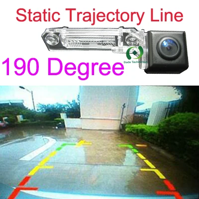 Static 190 degree Aycetry! динамическая траектория треков CCD HD Автомобильная камера заднего вида для VW/Passat b6/Sagitar/Touran/T5/Golf plus - Название цвета: Static 190 degree