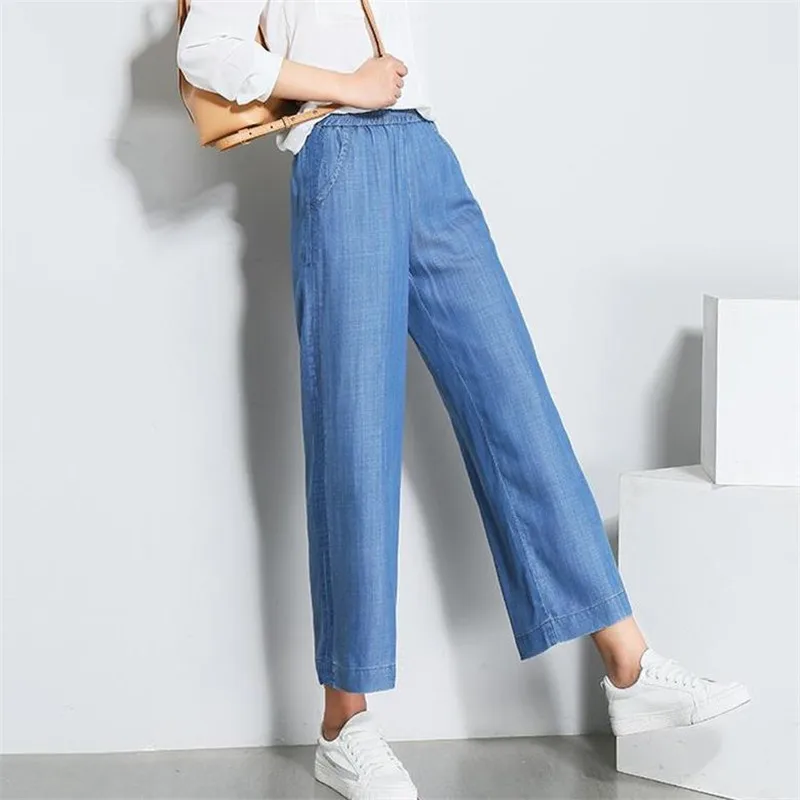 Женские повседневные однотонные брюки черные большого размера M 5XL/6XL/7XL лето