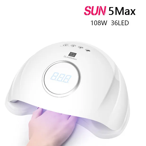SUN5Plus Авто сенсор Таймер Сушилка для ногтей 24 светодиодный s 108 Вт Светодиодный