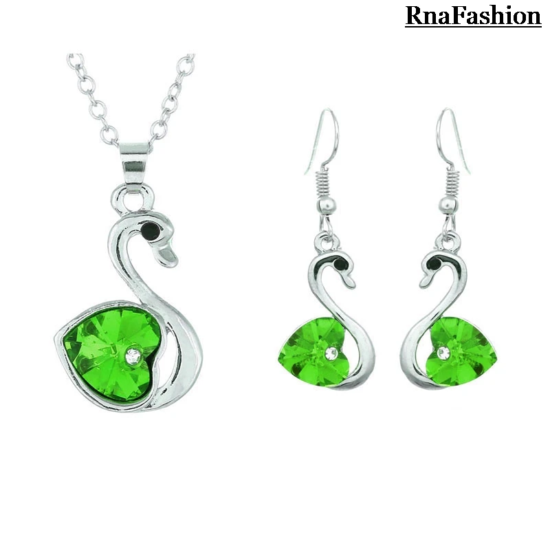 Новинка 2014 оптовая продажа Классические Подвески лебедя ожерелья висячие серьги