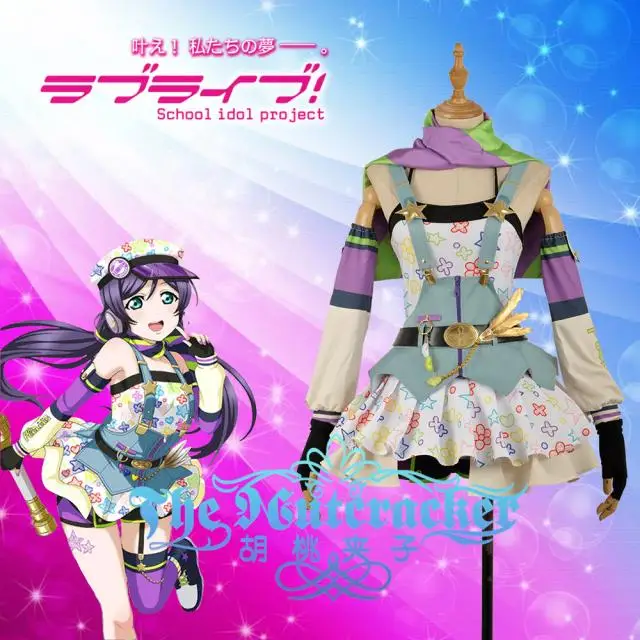 [Сток] аниме Love Live Nozomi Tojo Crayon/Painter Awakening Косплей Костюм XS XXL Wome Хэллоуин Бесплатная
