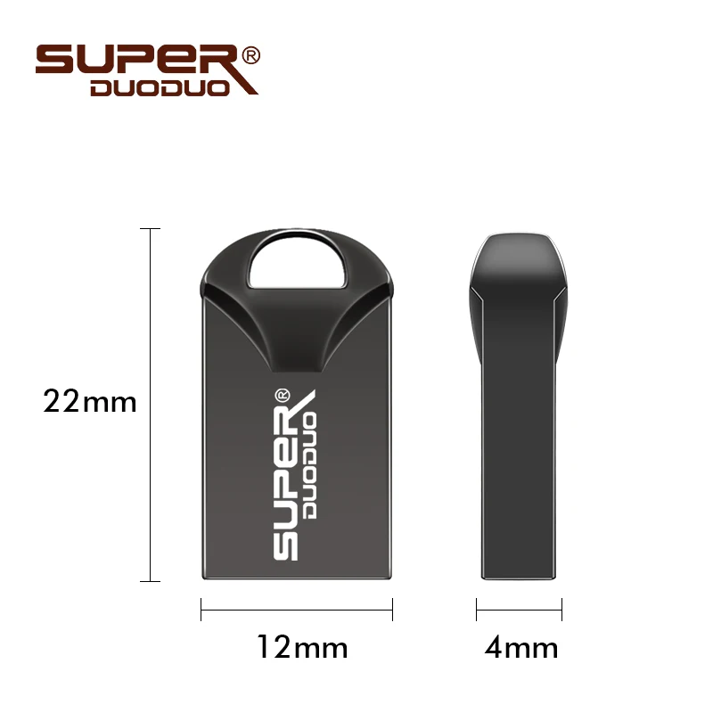 Супер мини Usb флеш-накопитель, металлическая usb флешка, 64 ГБ, флешка, флеш-диск Usb 2,0, 32 ГБ, 16 ГБ, 8 ГБ, 4 Гб, водонепроницаемая флешка