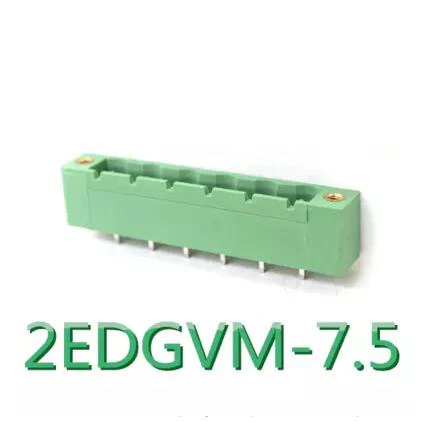 10 шт./лот 2EDGVM 6 полюсная штепсельная Клеммная колодка 7 5 мм PCB колодка|Терминалы| |