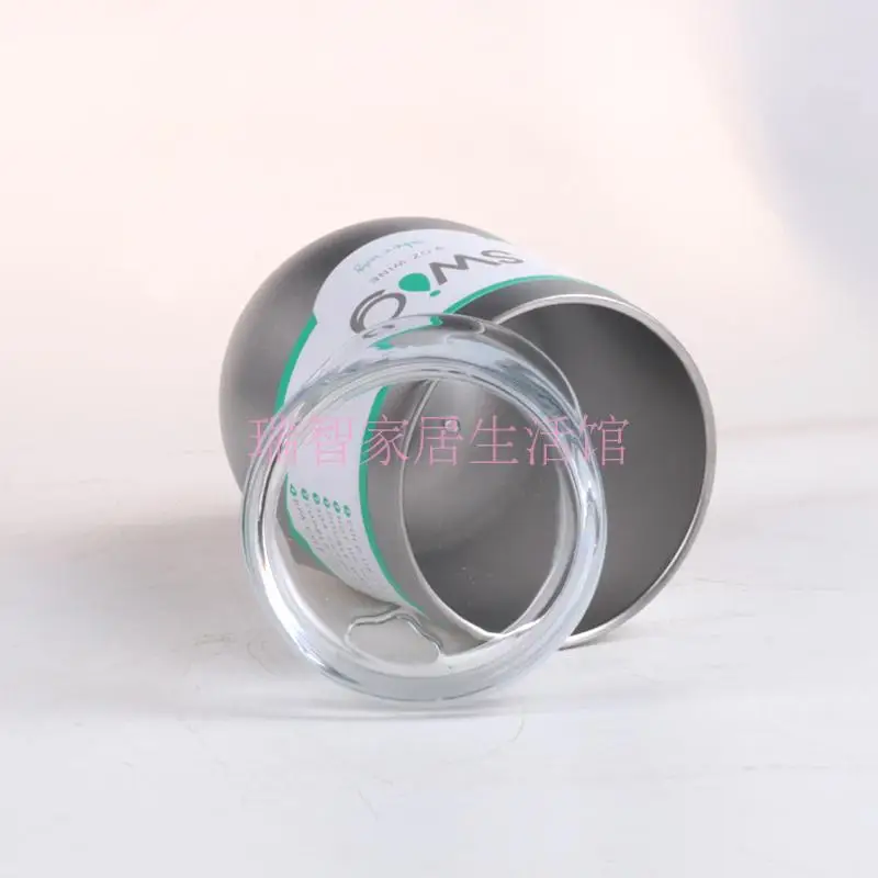 Swig Cups 9oz Egg Shaped Cup 304 Stainless Steel Tumber Mug with Lid Wine Beer Vacuum Thermos Rose Gold | Дом и сад