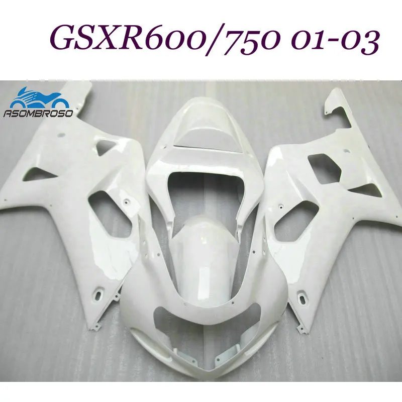 Пользовательские ABS обтекатели комплект для Suzuki GSXR600 GSXR750 2001-2003 GSX R600 01 02 03 R750 все