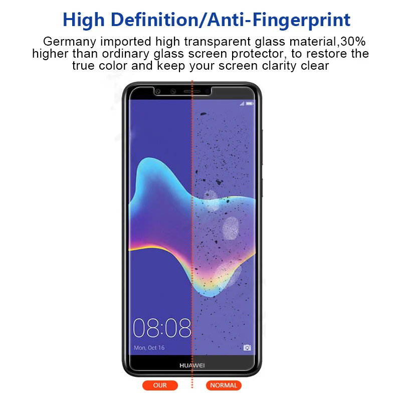 Стекло для Huawei Y6 Prime 2018 Y9 защитное стекло Y 3 5 6 7 2017 huavei Y6ii pro закаленное 9h|Защитные