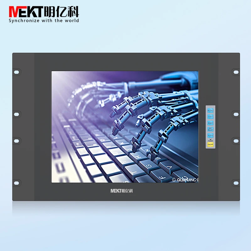 Goede Brede Druk 9-36 V/panel Waterdicht/19/17/15 Inch Standaard Rack Computer Monitor /PC Scherm/DC24V VGA/OEM/ODM