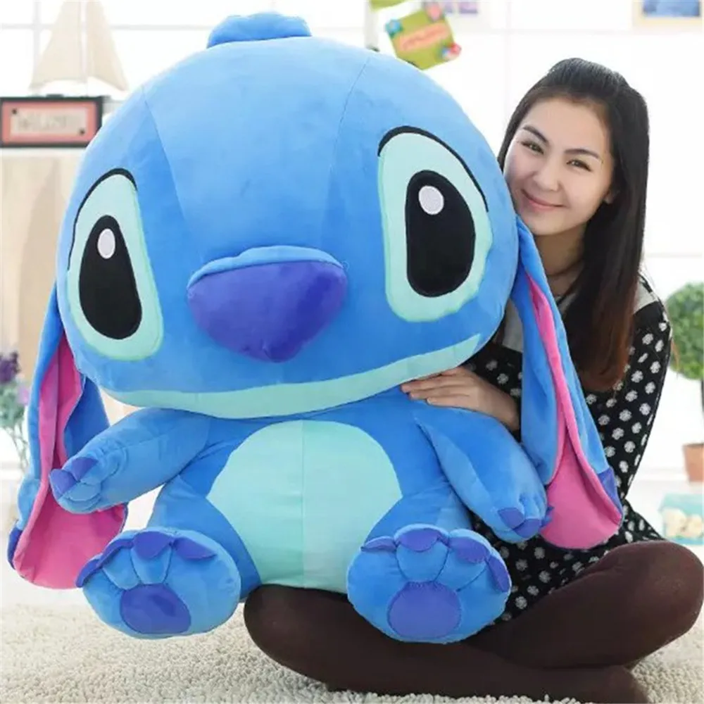 Низкая цена 55 см Kawaii животные Стич плюшевые куклы игрушки Аниме куклы 55 см милые плюшевые игрушки для детей подарок на день рождения