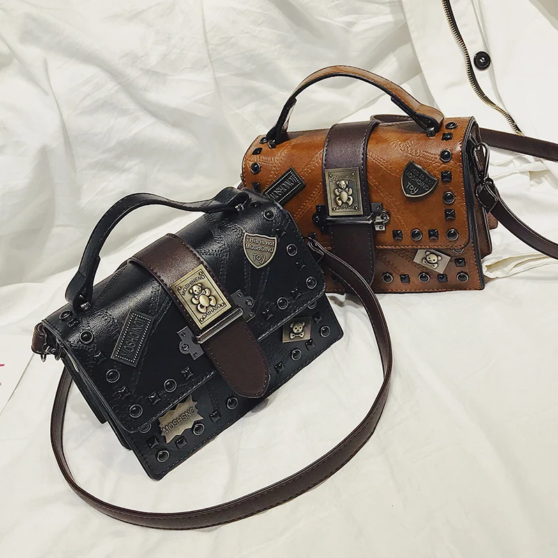 Ретро сумка женская 2019 Новая мода дикая маленькая квадратная диагональная ручка