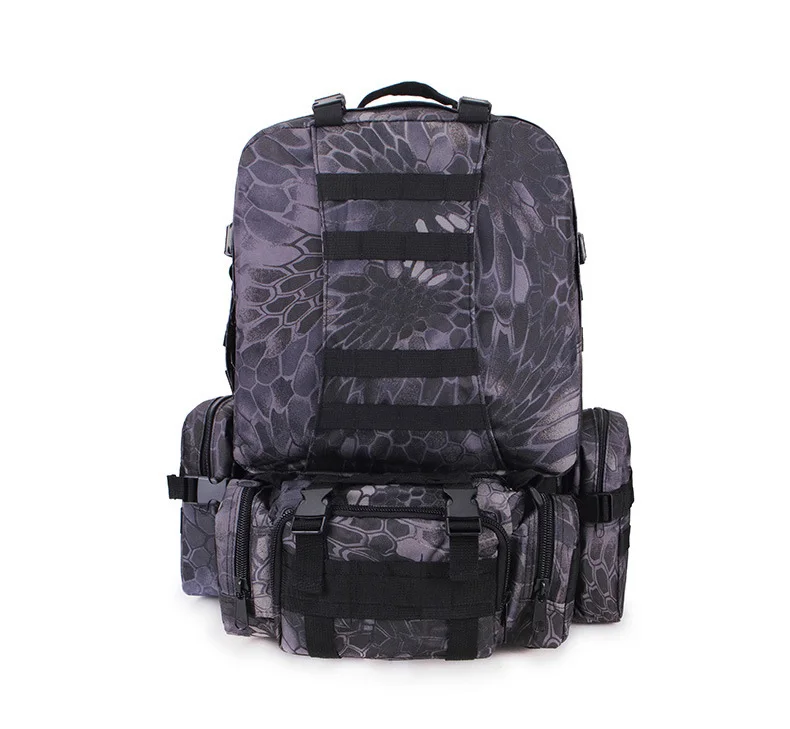 Открытый военный Molle тактические рюкзаки 50L Весна Mochila рюкзак походный Кемпинг Водонепроницаемые сумки 600D камуфляж