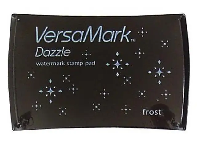 Tsukineko VersaMark Dazzle пигмент Inkpad Frost мерцающий VMD-002 Серебряный водяной знак штамп чернильный коврик Япония - Цвет: Frost Stamp