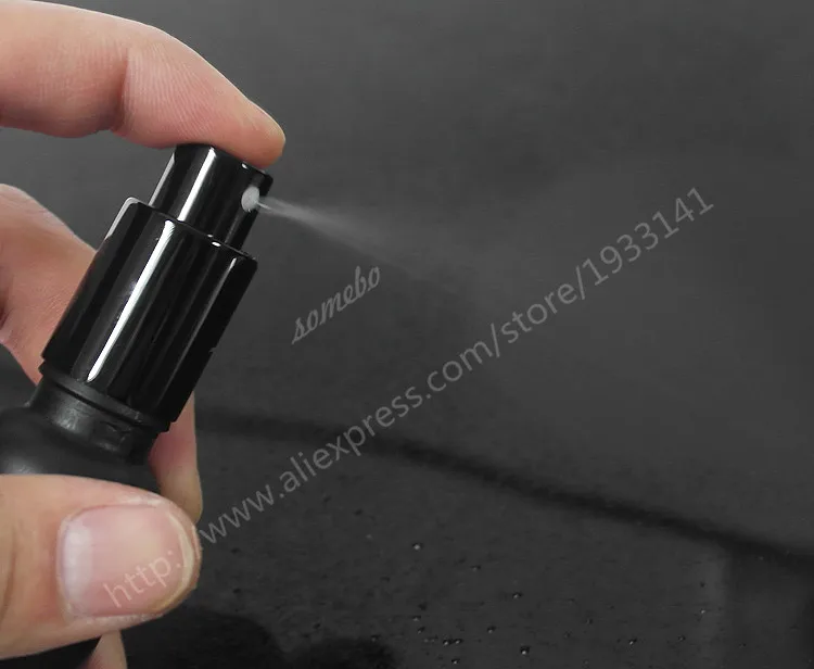 

200pcs 100ML Empty Matte Black Glass Spray Bottle with Fine Mist Sprayers for Essential oil, 100cc Frosted Black Glass Bottle