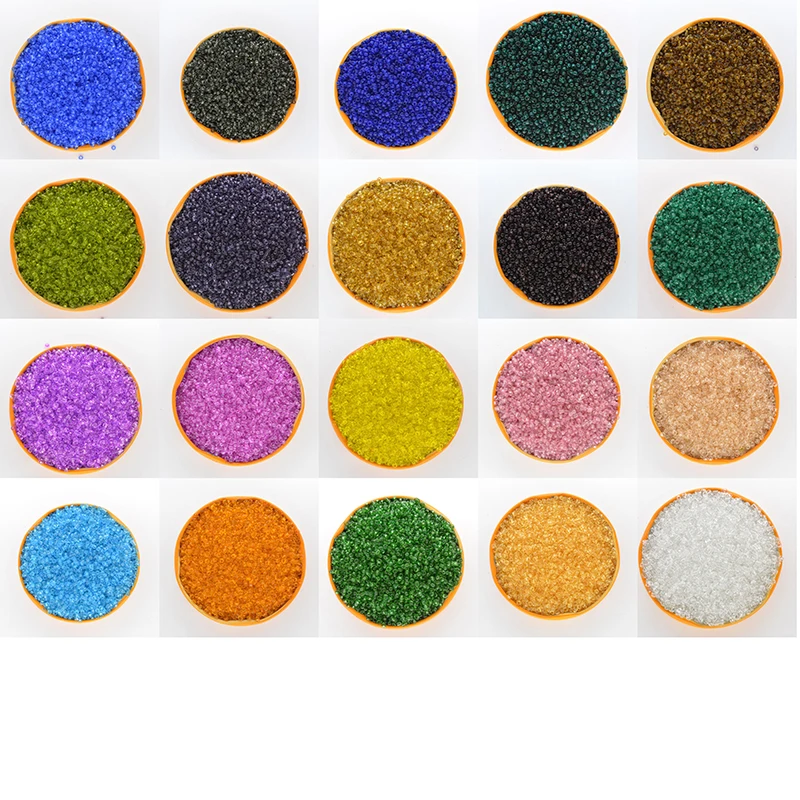 

Dark green Color 2mm 1000pcs Crystal Glass Spacer beads,Czech Seed Beads For Jewelry Handmade DIY Transparent colors