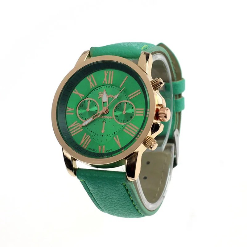 

Luxury Women Watches Fashion Roman Numerals Quartz Watch Faux Leather Analog Quartz Wrist Watch For Women Casual Dress Clock #D