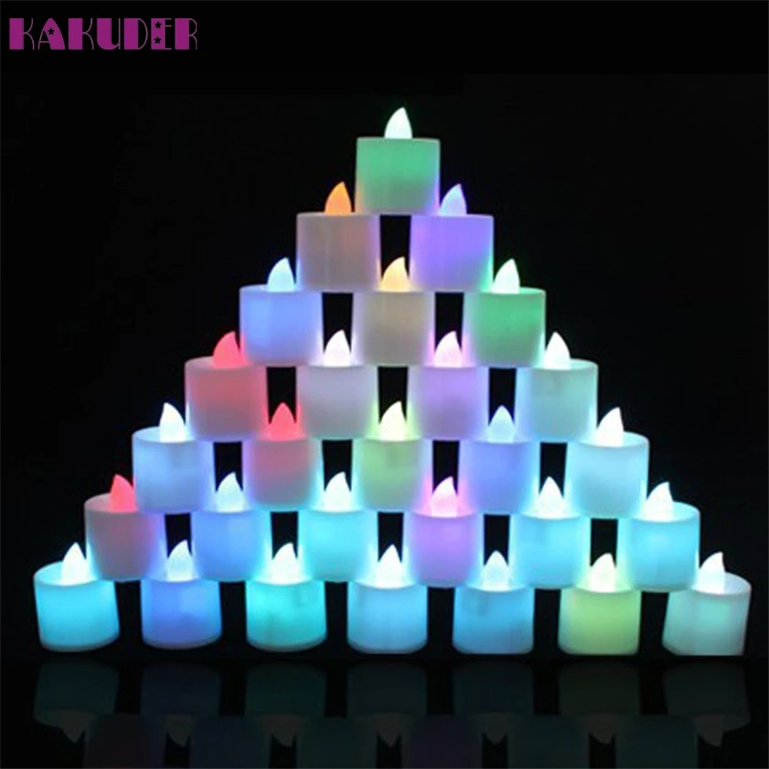 Высокое качество мини красочные романтические электронные свечи LED свет для