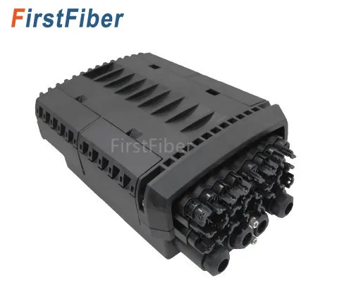 

Закрывающийся кабель 24 ядра 4 порта FTTH кабель типа волоконно-оптического соединения и сплиттер закрытие IP68 водонепроницаемое волокно Соединительная коробка