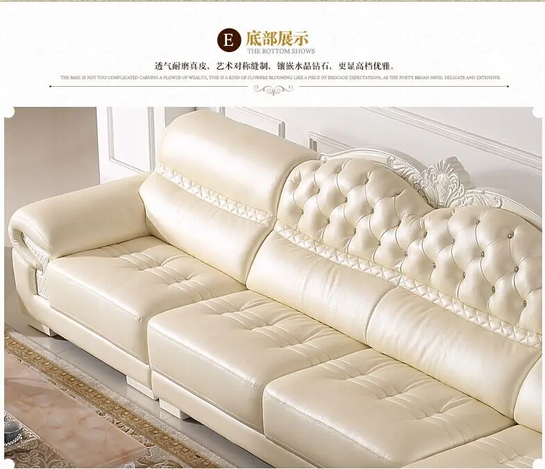 Европейская мебель для гостиной угловой диван из натуральной кожи B66|lounge sofa|corner