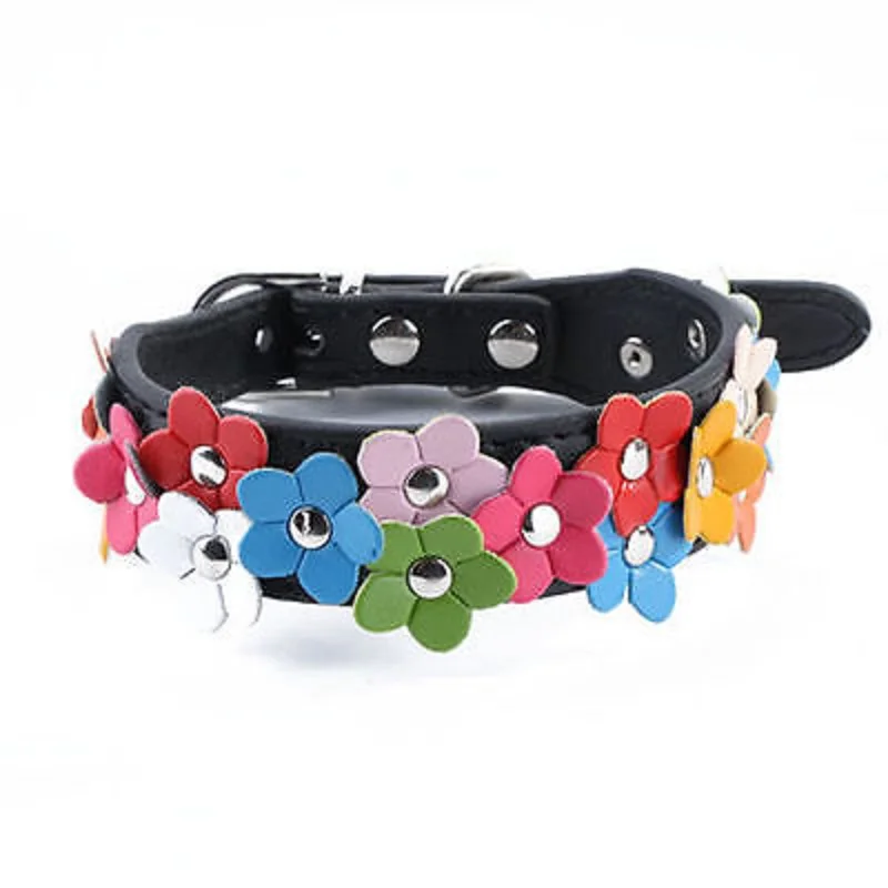 Ошейник для собак модное однорядное ожерелье из искусственной кожи с шипами и