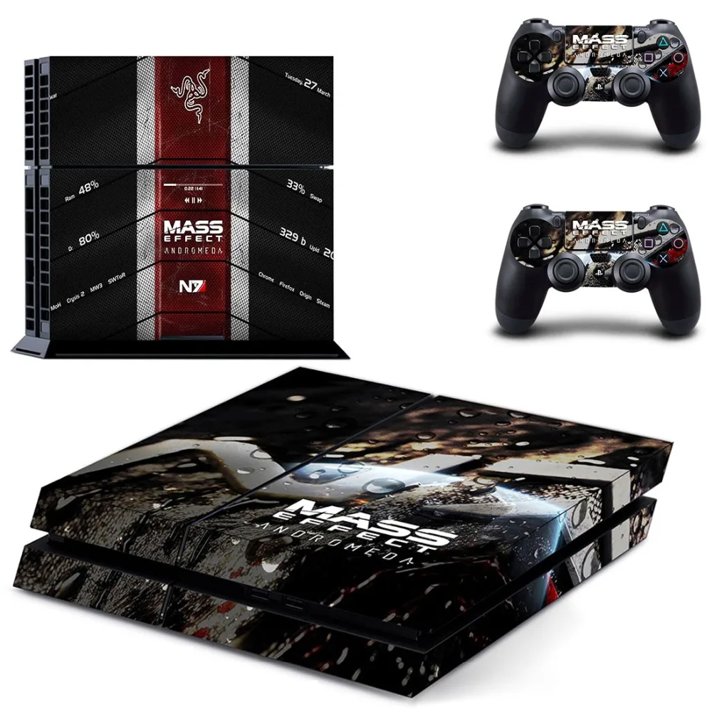 Виниловая наклейка для игровой консоли Playstation 4 и 2 контроллера PS4 Skin Sticker