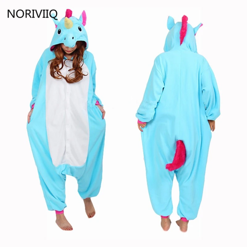 кигуруми аниме косплей Единорог Kigurumi Пижама Аниме Животных Косплей Костюм Fancy Dress