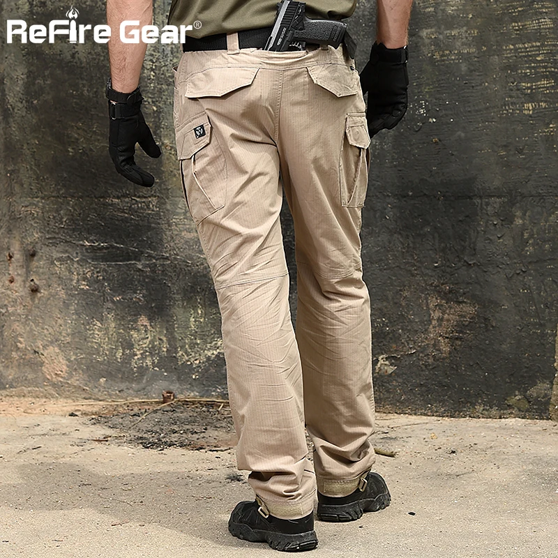 ReFire Gear тактические брюки карго мужские водонепроницаемые армейские военные