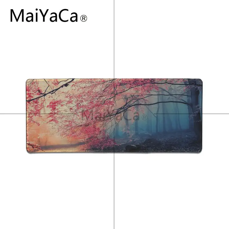 MaiYaCa, Новое поступление, коврик для мыши с пейзажным деревом, геймерский игровой коврик, большой игровой коврик для мыши, геймерский коврик для украшения рабочего стола дома и офиса - Цвет: Lock Edge 30X90cm