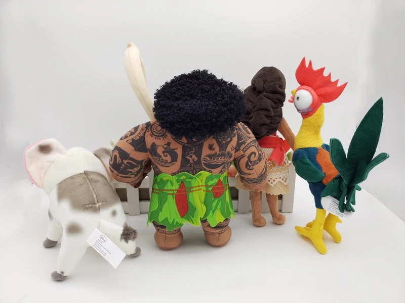 4 шт. аутентичная Моана Мауи вайалик Heihei мягкая игрушка свинья Пуа плюшевая кукла