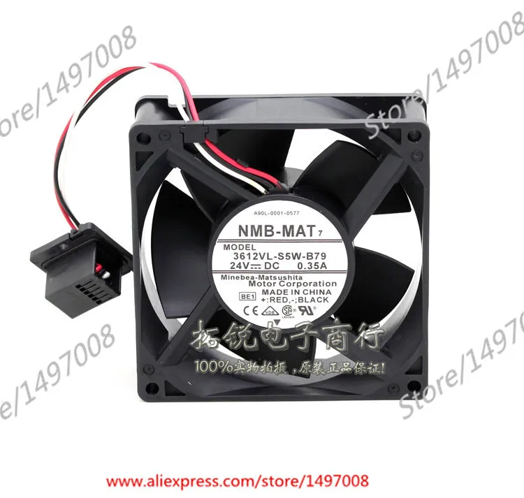NMB MAT 3612VL S5W B79 BE1 DC 24V 0.35A 3 жильный 90X90X32mm Сервер вентилятор охлаждения|square fan|server fandc