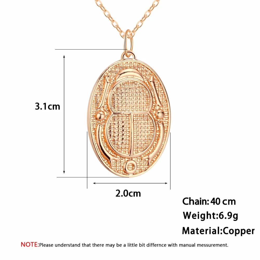 Чандлер 1 шт. древний Египетский иероглиф Cartouche Scarab Beetle Charm Шейное колье с