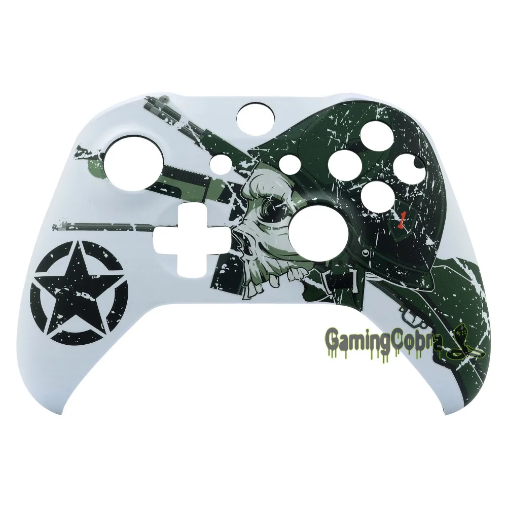 WII US Army Skull Лицевая панель передний корпус оболочка замена Комплект для Xbox One S X игровой контроллер-SXOFT26X