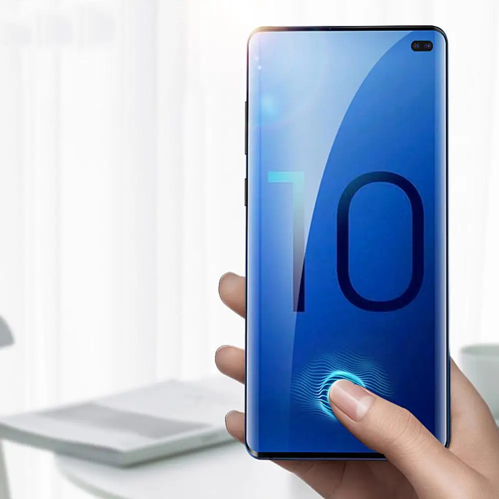 УФ закаленное стекло для Samsung Galaxy S10 Plus 3D изогнутый экран протектор Note 8 9