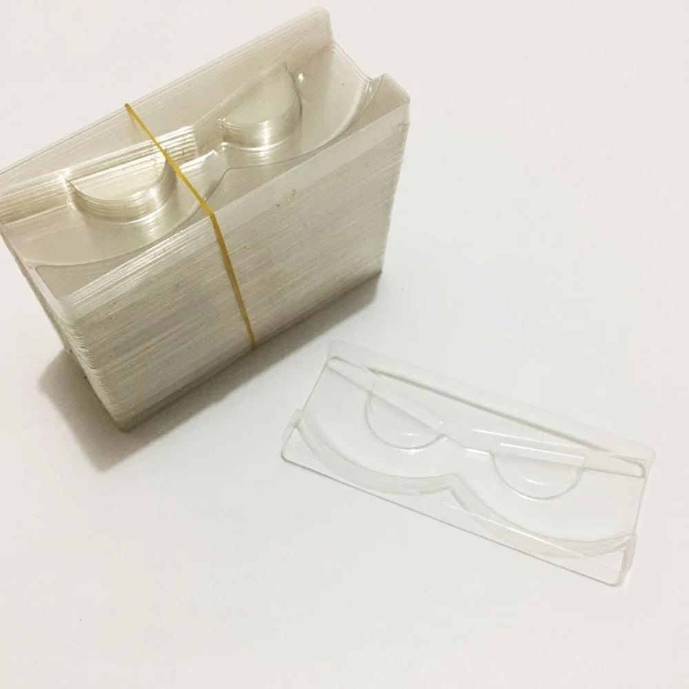 100pcs lash trays 100/упаковка прозрачные лотки для ресниц пластиковый норковый держатель ресниц поднос для ресниц коробка для упаковки ресниц квадратный чехол оптовые продажи - Цвет: 100pcs lash trays