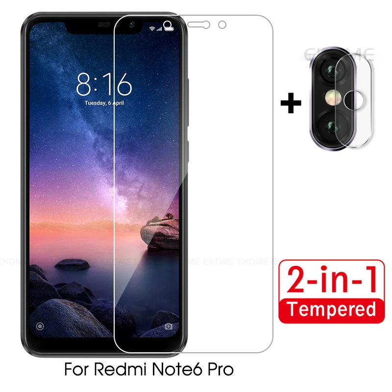Закаленное стекло 2 в 1 для Xiaomi Mi 9 SE Mix3 Max3 Mi8 Lite Redmi 7 6A Note 6 Pro переднее + защита экрана