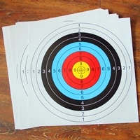 new 30pcs 4040 cm archery shooting target paper bow hunting archery kit standard full ring single spot shooting training paper