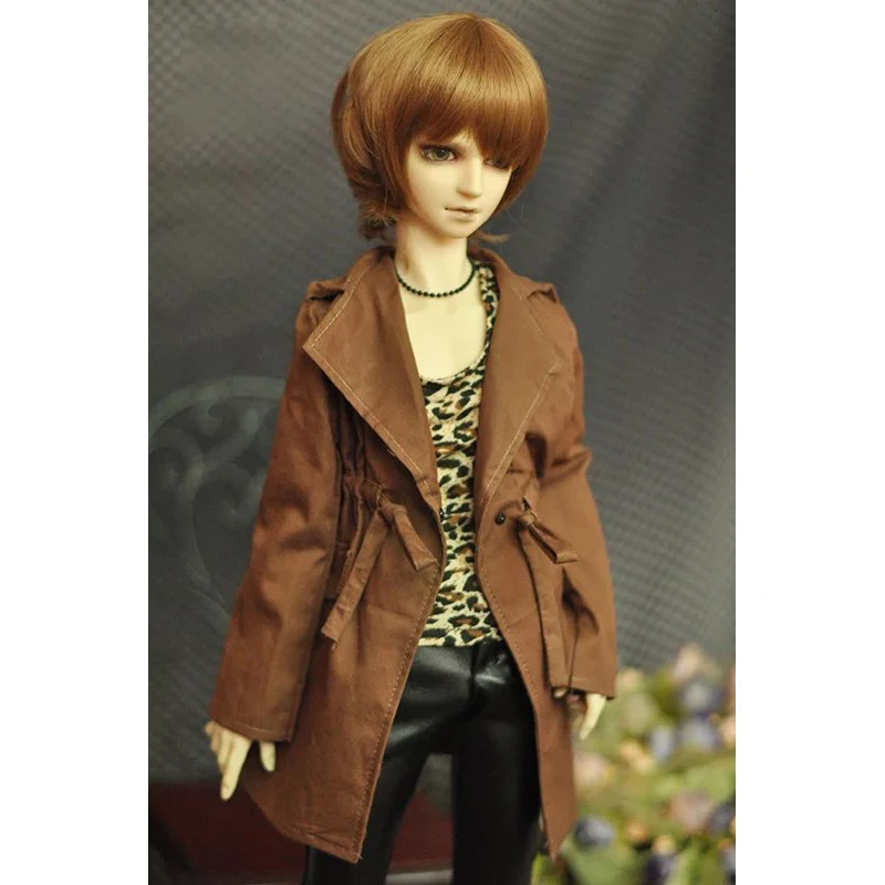 Длинное пальто BJD темно-коричневое верхняя одежда для мужчин 1/3 SD17 70 см 24 дюйма