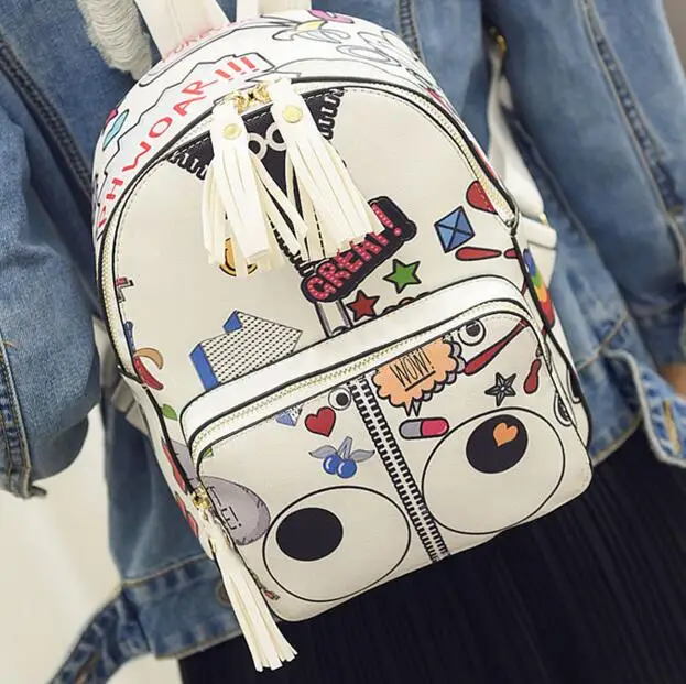 Женский пакет 2016 летний новый модный хан издание печать рюкзак сумка улица |