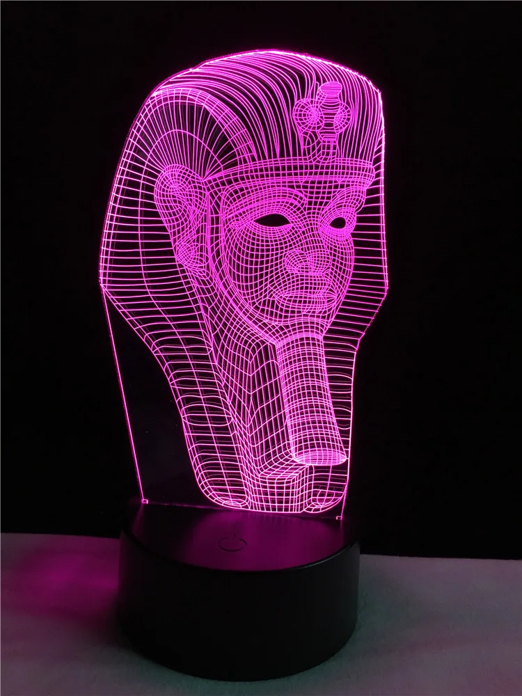GAOPIN Египетский Сфинкс декоративный светильник ing кабель 3D светодиодный USB