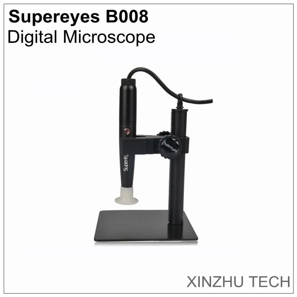 Фото Supereyes B008 Digital Microscope 1-500X Continuous Magnification USB Electronic Microscope 5 Megapixel HD Magnifier Portable №1
