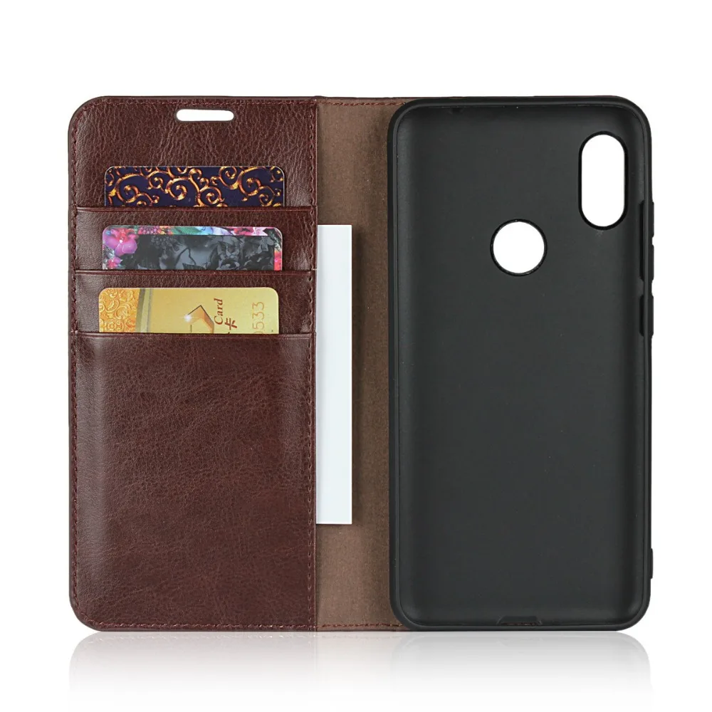 Классический чехол книжка из натуральной кожи для Xiaomi Redmi 6A 6 Pro Note 7 5 4X S2 Hongmi Plus 5A