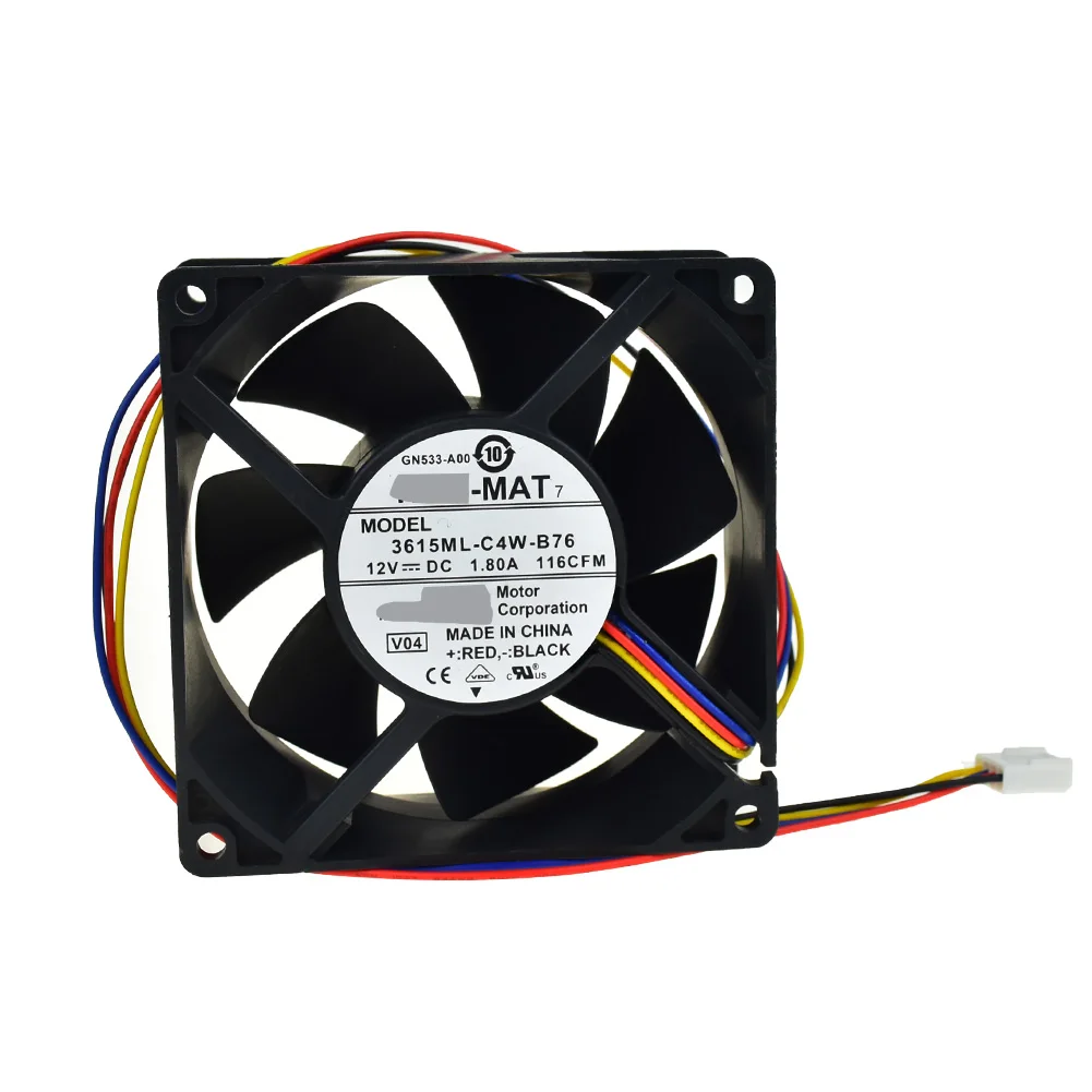 Кулер для процессора NMB 3615ML C4W B76 90*90*38 мм 12 В 1 80 А вентилятор охлаждения DELL T610 GY676 4
