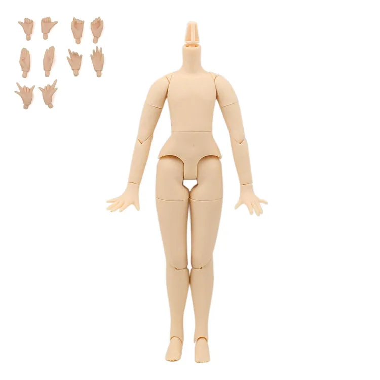 Body B with Hand A Мужской шарнир для тела 8,5 дюйма для 1/6 мальчика, кукла Blyth с натуральной кожей, разные шейные соединения, подходит для DIY - Цвет: Body B with Hand A
