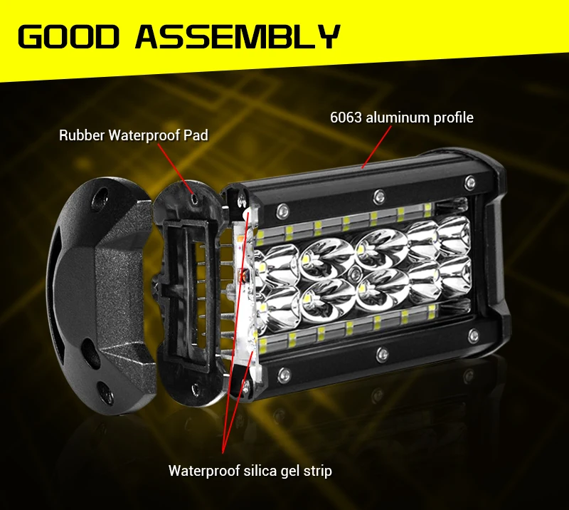 Рабочий свет 168 Вт свет бар пятно внедорожных светодиодных фар barre Led 4x4 дальнего света 5 дюймов комбинированный луч света для автомобиля противотуманная Светодиодная лампа