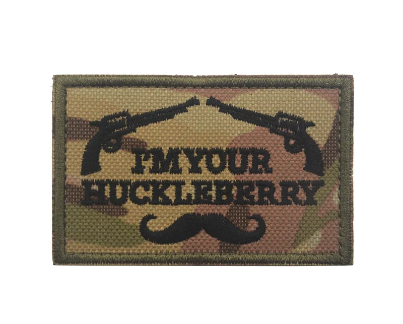 Huckleberry shit крик survivor просто наконечник патча виски Танго foxtro черный пистолет имеет значение дикарь лояльность патч тактический боевой знак - Цвет: your huckleberry