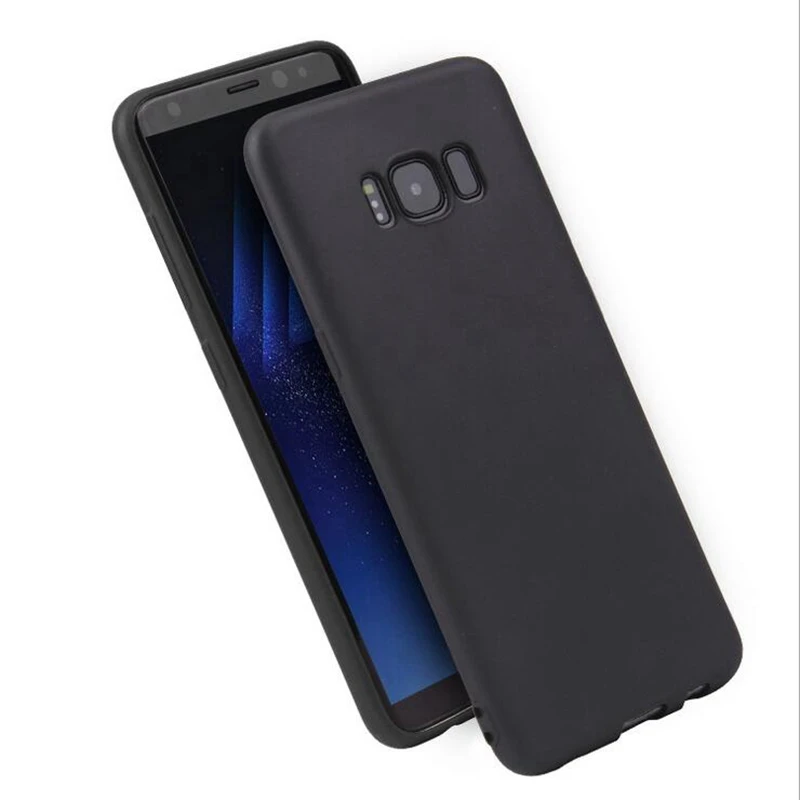Чехол для Samsung Galaxy S7 Edge s7edge силиконовый тонкий матовый мягкий чехол из ТПУ черный